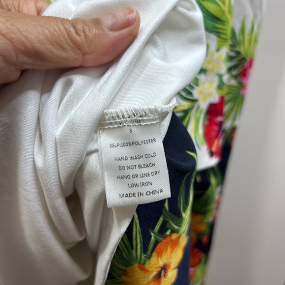 The Moon Retro 70's Boho Tropical Vacation Hawaiian Pearl Button Up Maxi Dress S - Picture 14 of 16